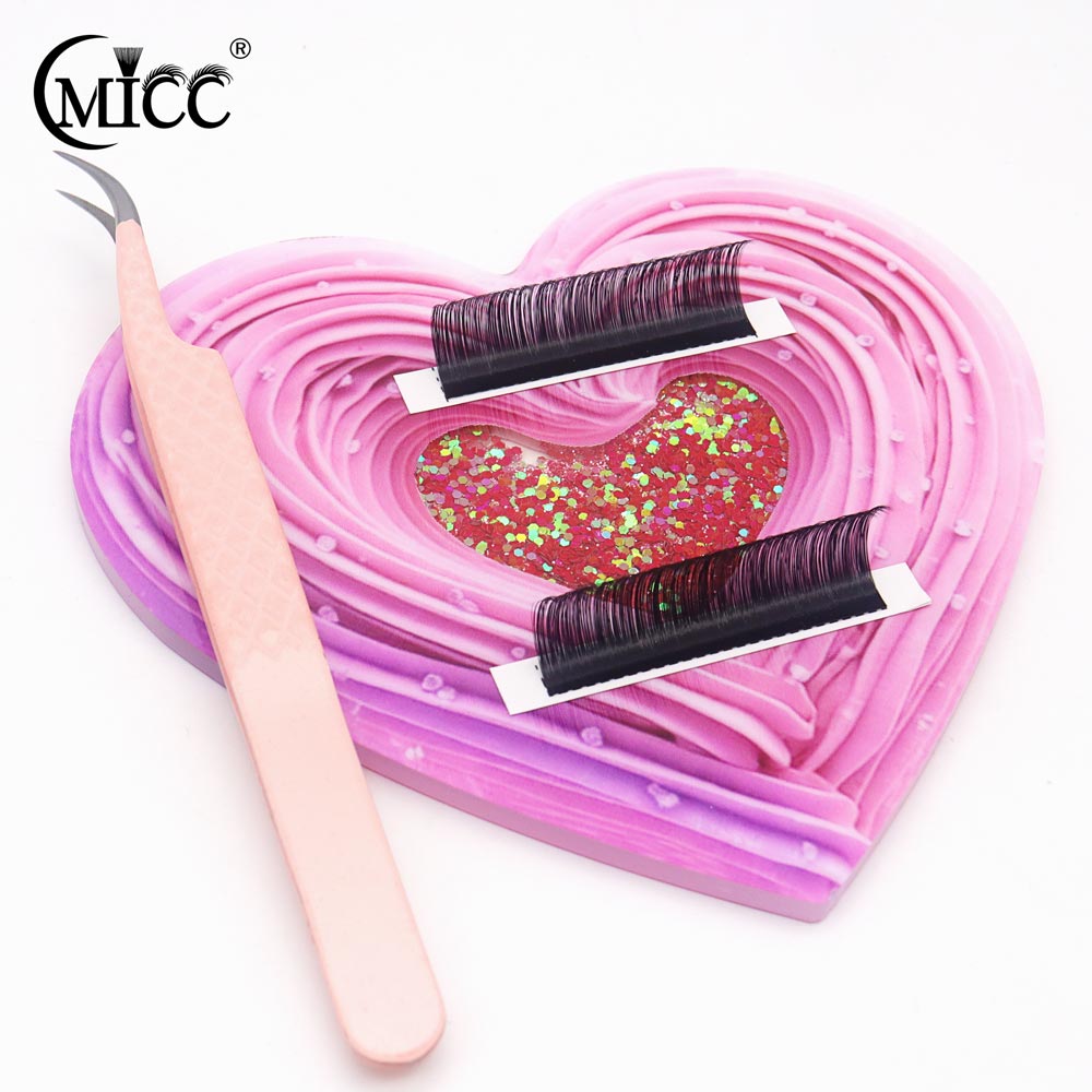 Lash Extension Tweezers - 3D Heart-shaped Bling Dynamic Liquid Quicksand