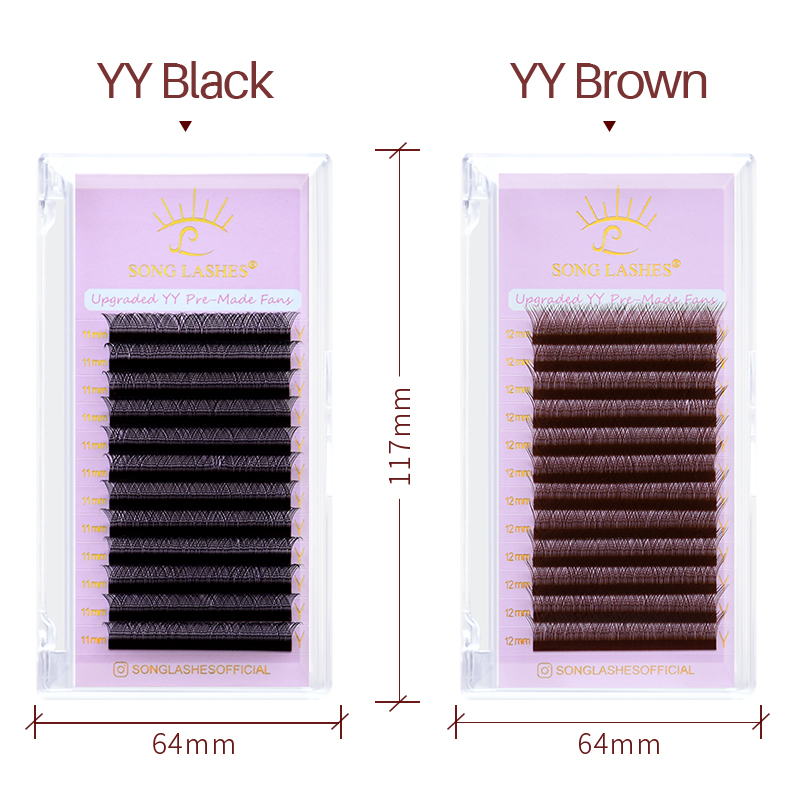 SONG LASHES New Premade Fans Y - огляд і ціна Eyelash Extension Yelix