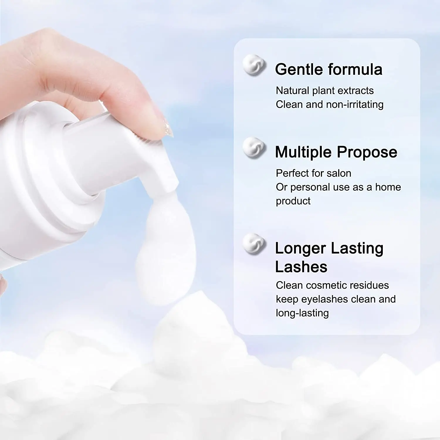 50ml Lanthome Eyelash Extensio - огляд і ціна Eyelash Extension Wash Kit