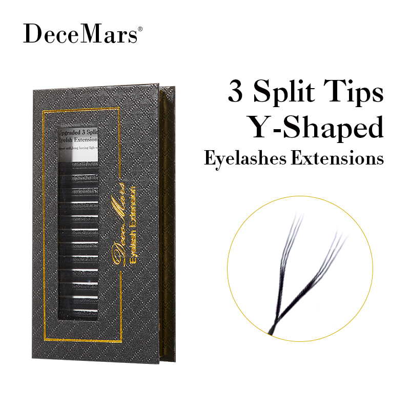 DeceMars 3 Split Tips Y-Shaped - огляд і ціна Eyelash Extension Y Shape