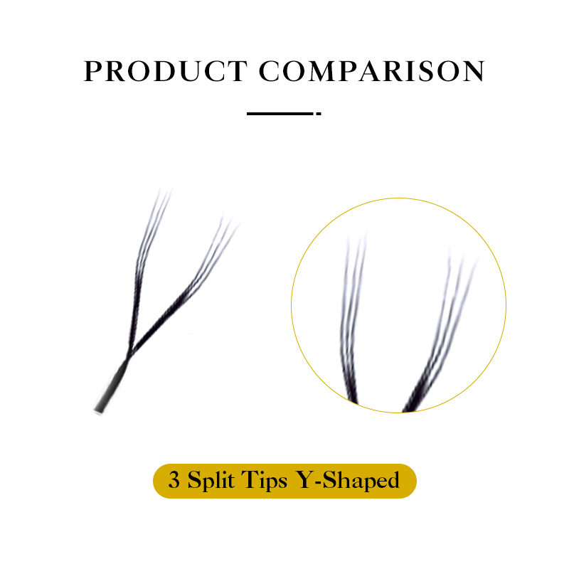 DeceMars 3 Split Tips Y-Shaped - огляд і ціна Eyelash Extension Y Shape