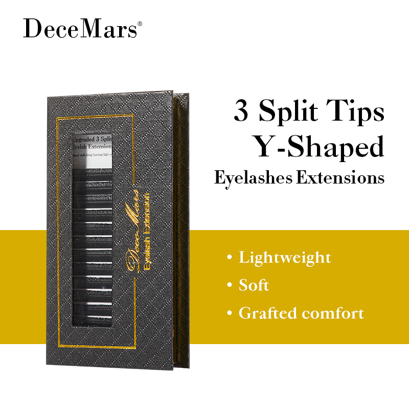 DeceMars 3 Split Tips Y-Shaped - огляд і ціна Eyelash Extension Y Shape