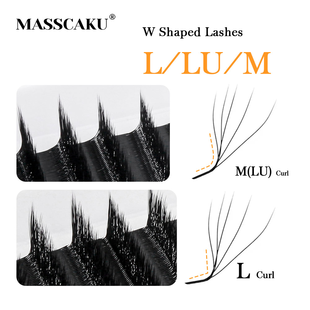 MASSCAKU L LU M Curl YY/W Shap - огляд і ціна Eyelash Extension Yelix