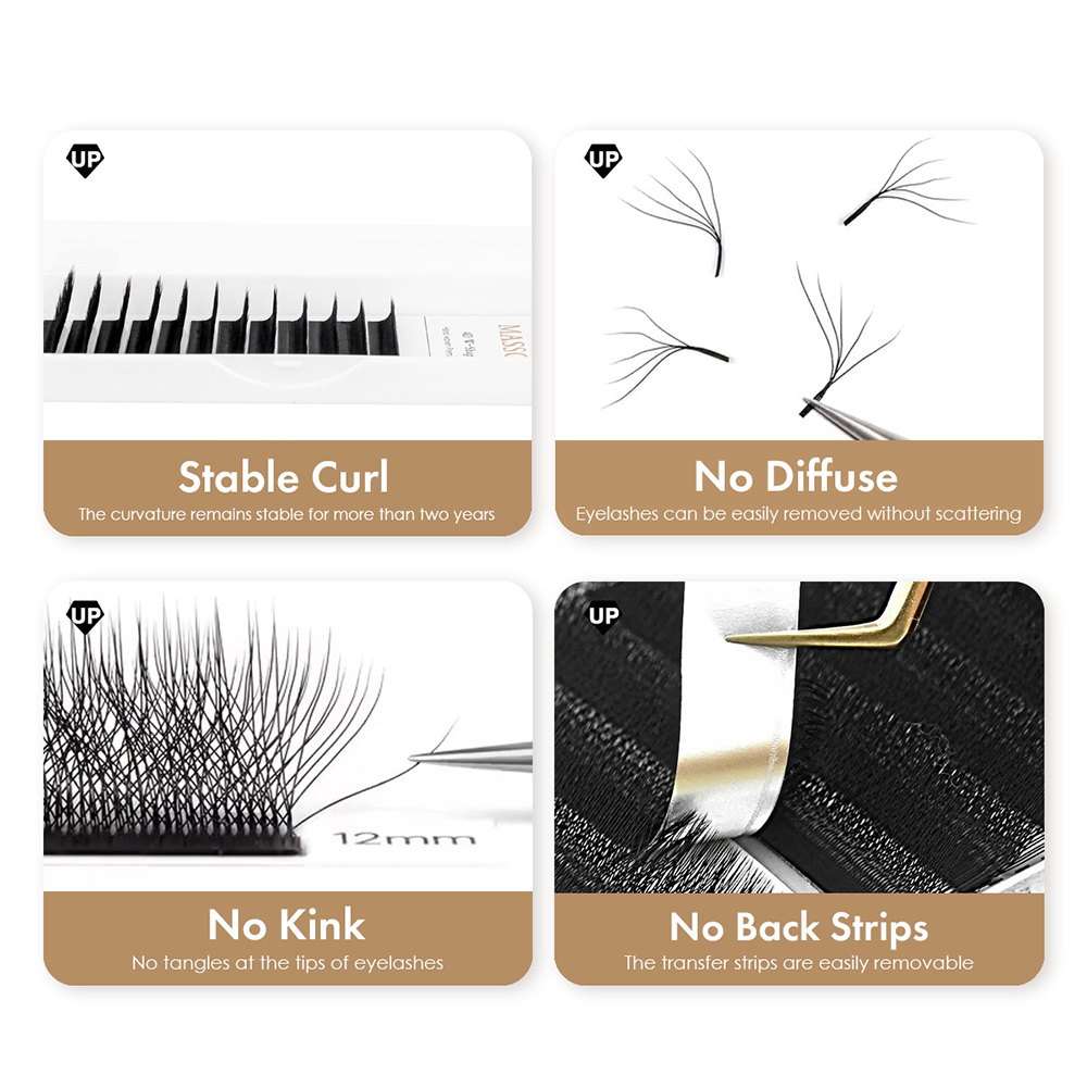 MASSCAKU L LU M Curl YY/W Shap - огляд і ціна Eyelash Extension Yelix