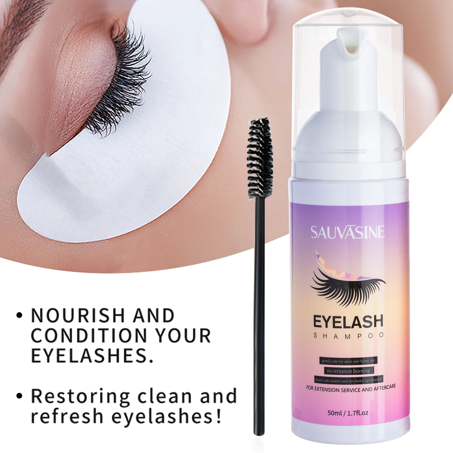 5/10PCS 50ML Eyelash Extension - огляд і ціна Eyelash Extension Wash Kit