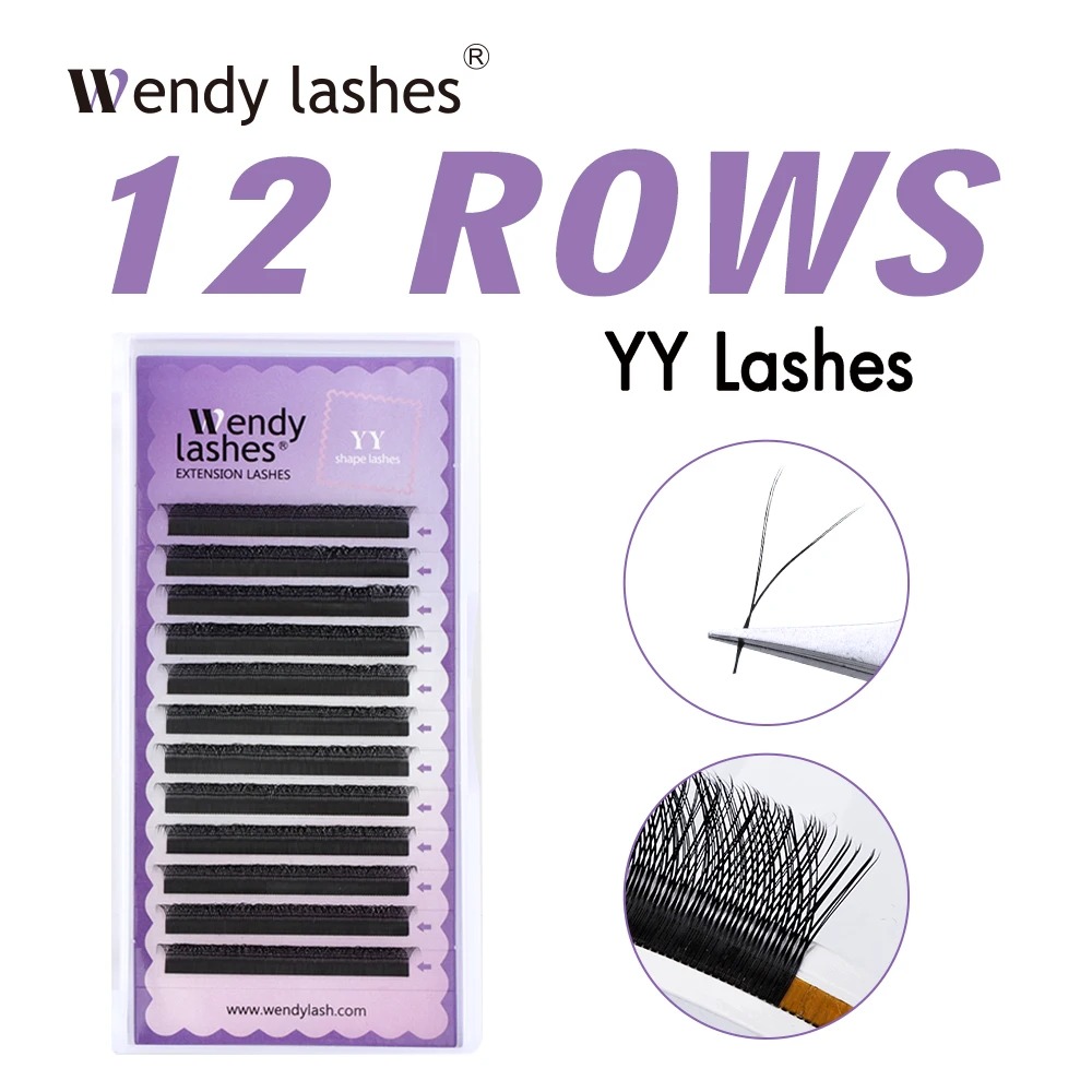 WENDY 2D YY Shape C/D Curl Eya - огляд і ціна Eyelash Extension Y Shape