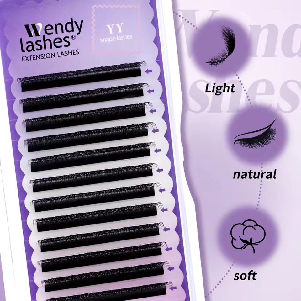WENDY 2D YY Shape C/D Curl Eya - огляд і ціна Eyelash Extension Y Shape