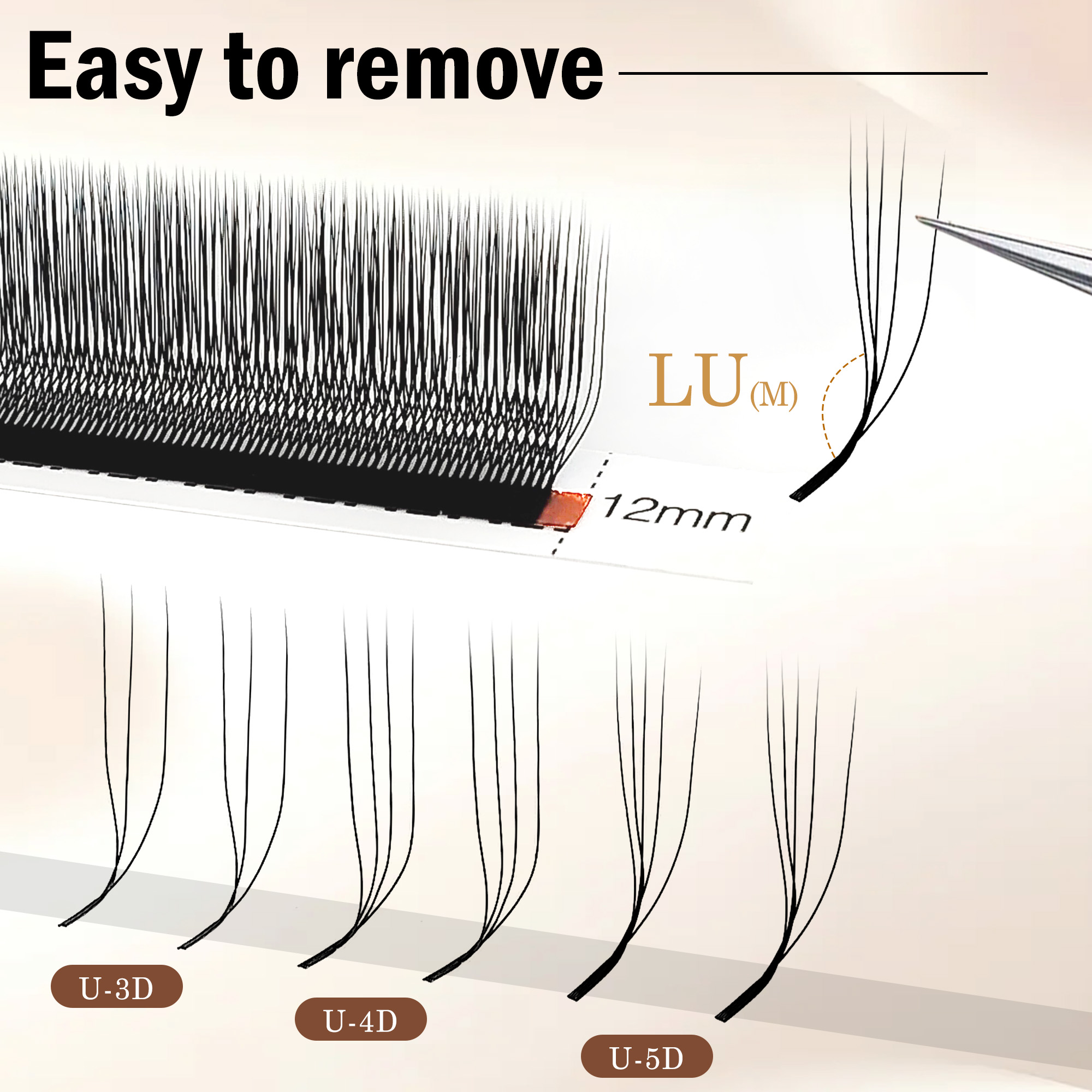 CoMango 3D 4D 5D U Shaped LU C - огляд і ціна Eyelash Extension Yelix