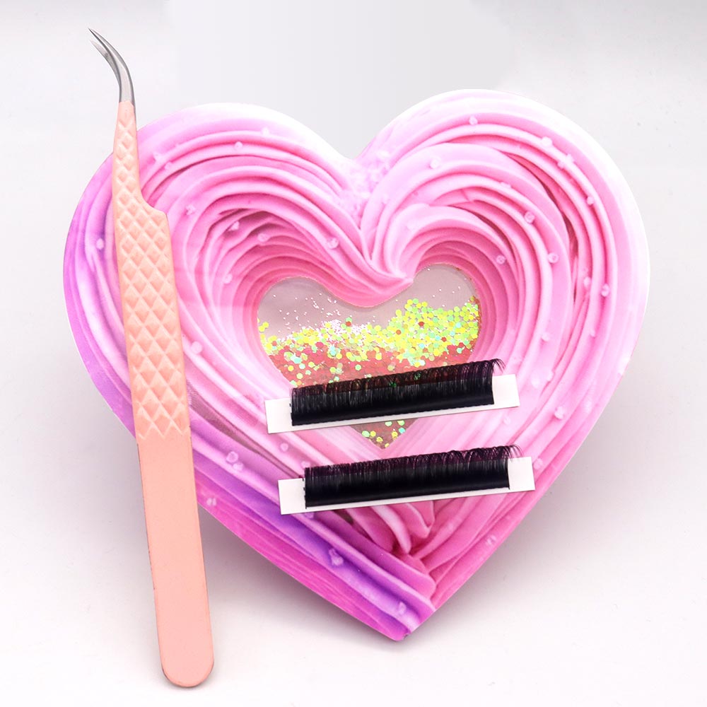 3D Heart-shaped Bling Dynamic  - огляд і ціна Lash Extension Tweezers