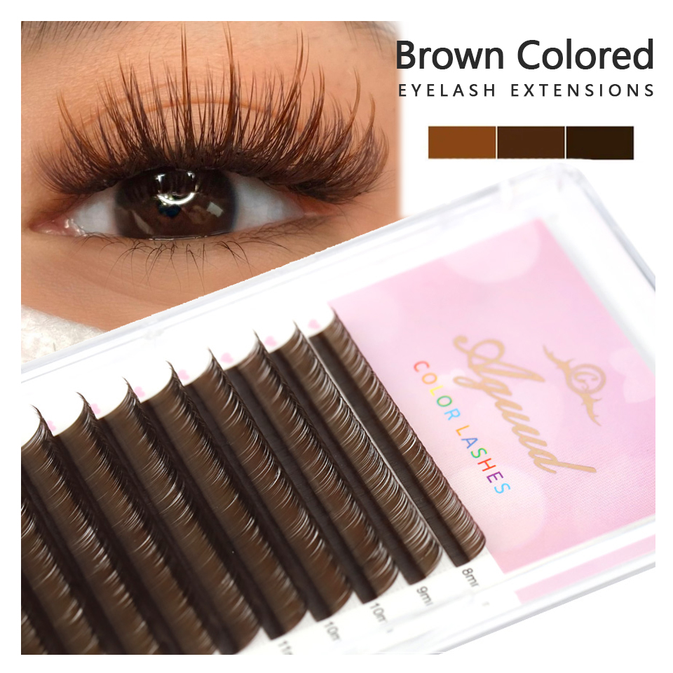 Color Lash Purple Blue Brown G - огляд і ціна Eyelash Extension Uv
