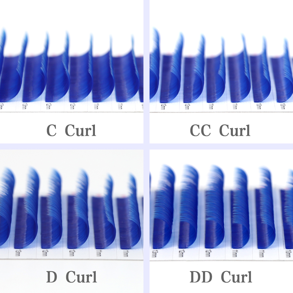 Color Lash Purple Blue Brown G - огляд і ціна Eyelash Extension Uv
