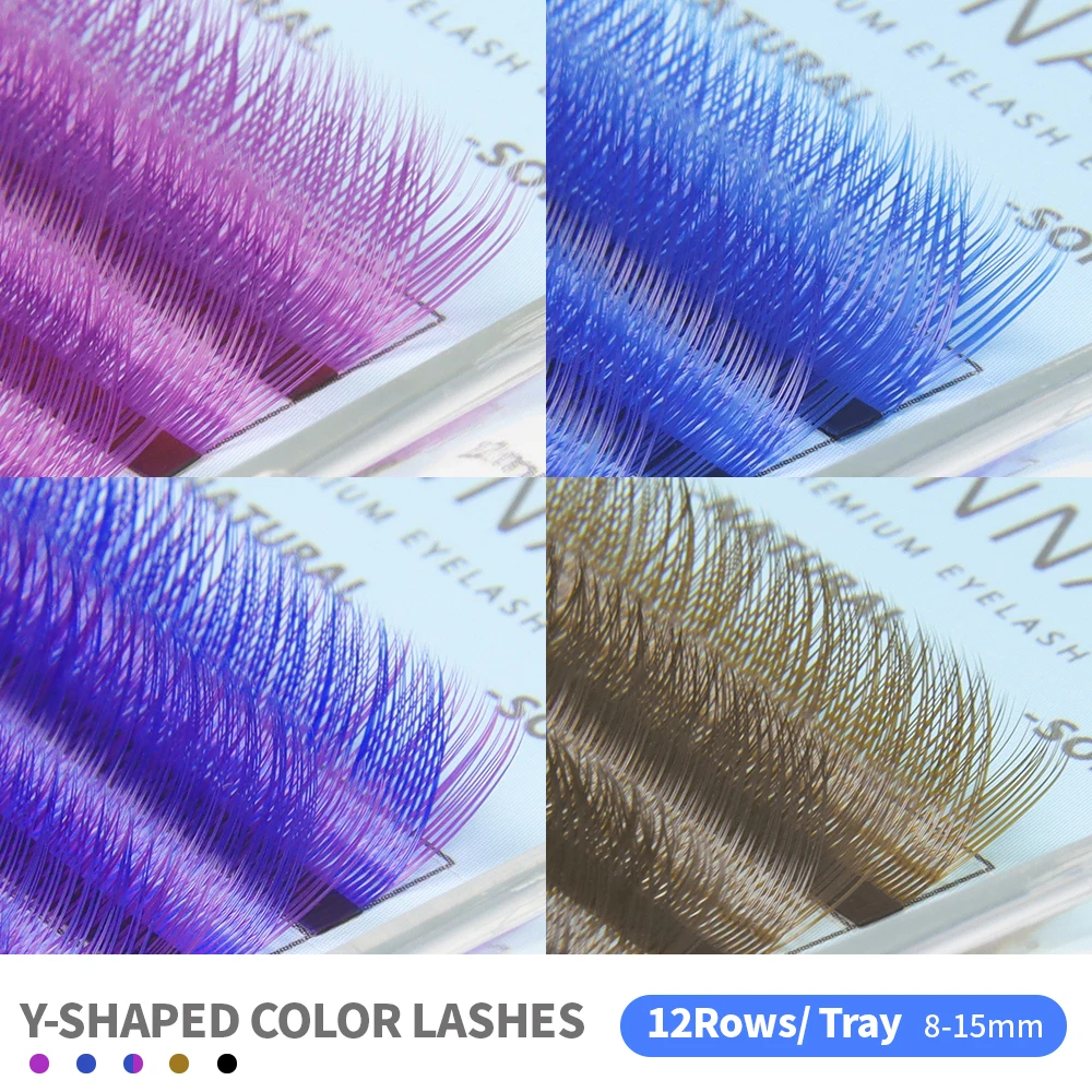ANNAFRIS C/D Curl YY Lashes Co - огляд і ціна Eyelash Extension Y Shape