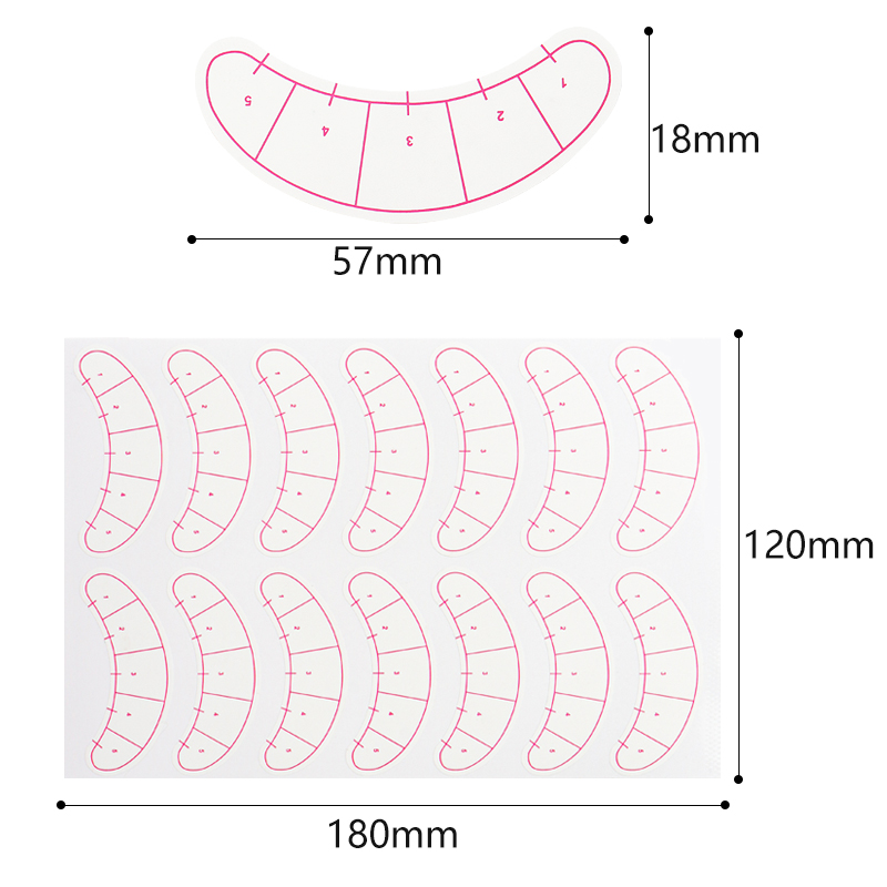 70 Pairs Eyelash Mapping Stick - огляд і ціна Lash Mapping Sticker