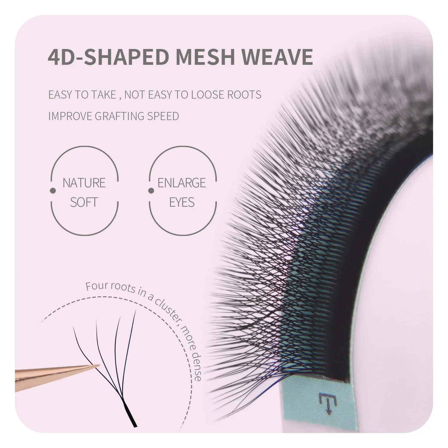 ANNAFRIS Brown W Shape Lash Ex - огляд і ціна Eyelash Extension Yelix