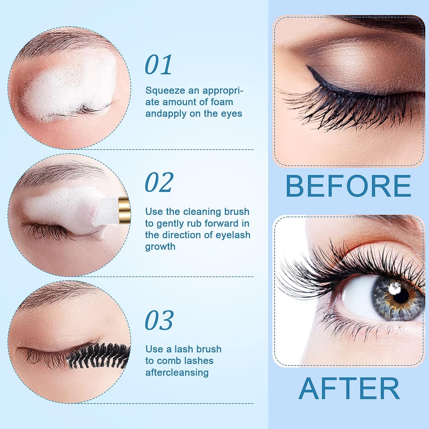 Eyelash Cleaning Set Lash Sham - огляд і ціна Eyelash Extension Wash Kit