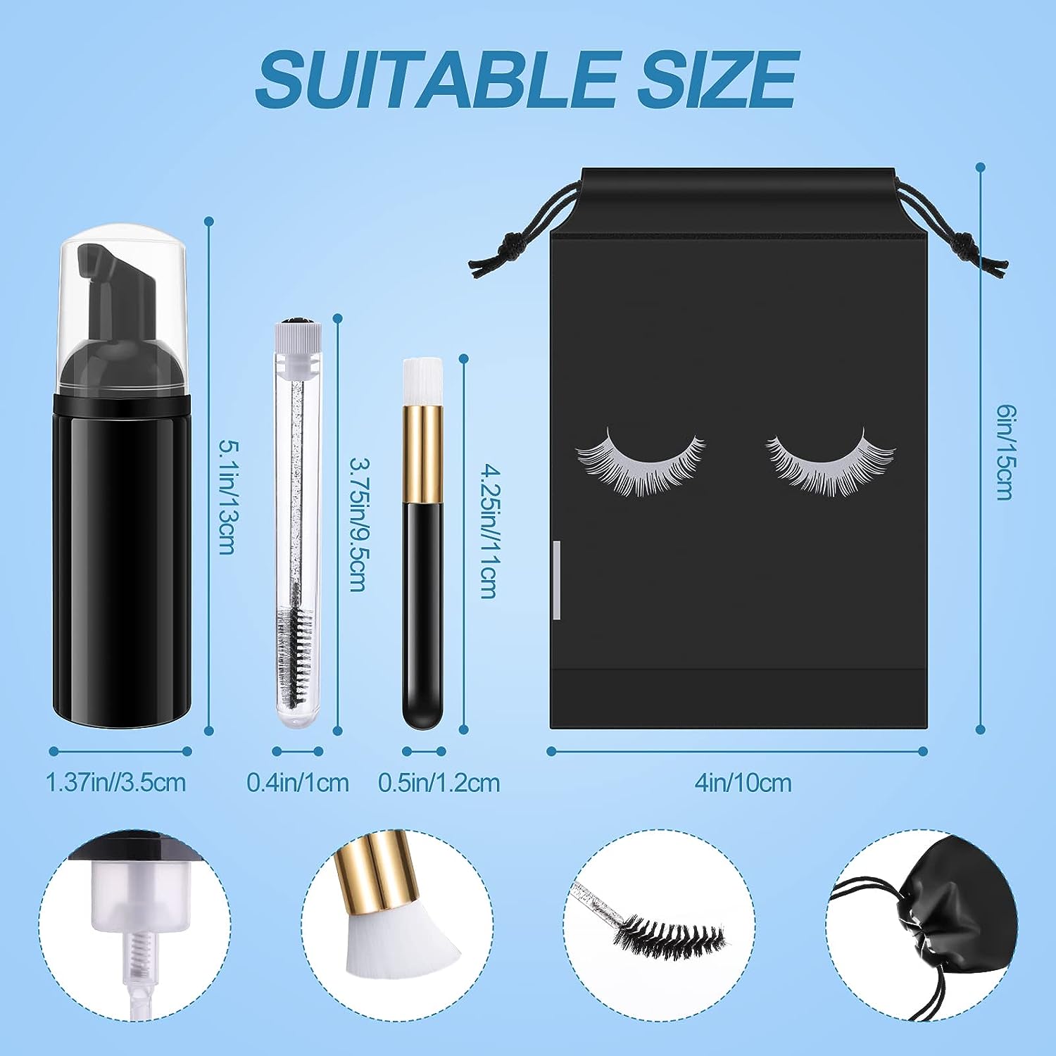 Eyelash Cleaning Set Lash Sham - огляд і ціна Eyelash Extension Wash Kit