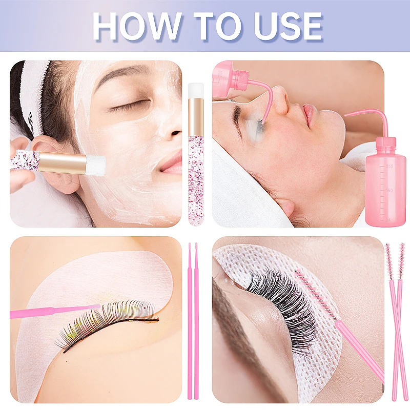 153pcs/Set Eyelash Extension S - огляд і ціна Eyelash Extension Wash Kit