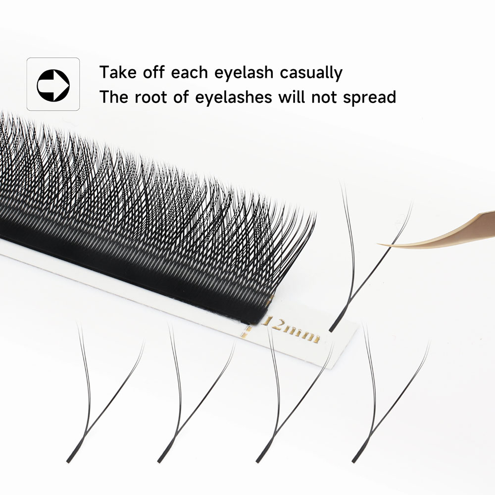 XIUSUZAKI W Shaped Lashes Bloo - огляд і ціна Eyelash Extension Yelix