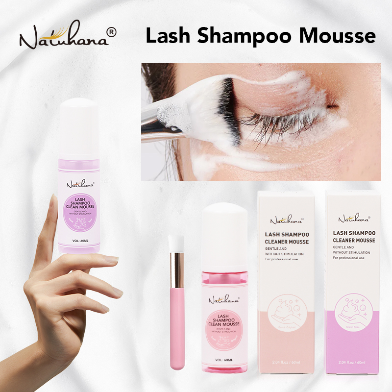 Natuhana 60ml Eyelash Extensio - огляд і ціна Eyelash Extension Wash Kit