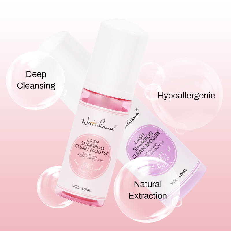 Natuhana 60ml Eyelash Extensio - огляд і ціна Eyelash Extension Wash Kit
