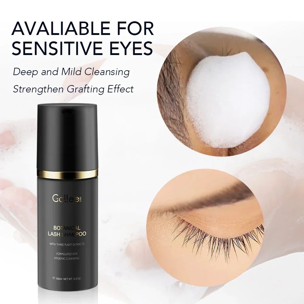 Gollee 100ml Cleaning Mousse B - огляд і ціна Eyelash Extension Wash Kit
