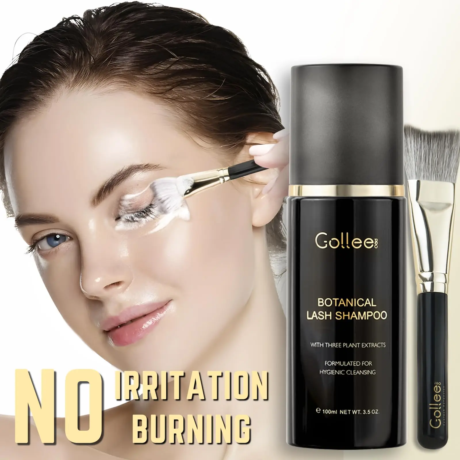 Gollee 100ml Cleaning Mousse B - огляд і ціна Eyelash Extension Wash Kit