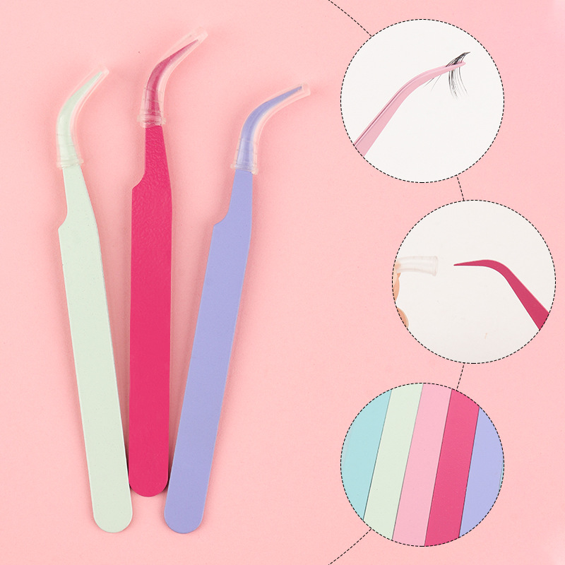 Random Color Mini Curved Tweez - огляд і ціна Lash Mapping Sticker