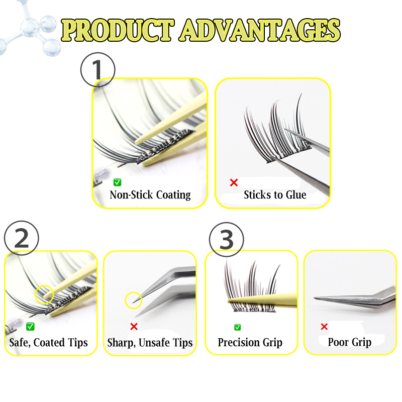 *Anti-Stick Applicator No Glue - огляд і ціна Lash Extension Tweezers