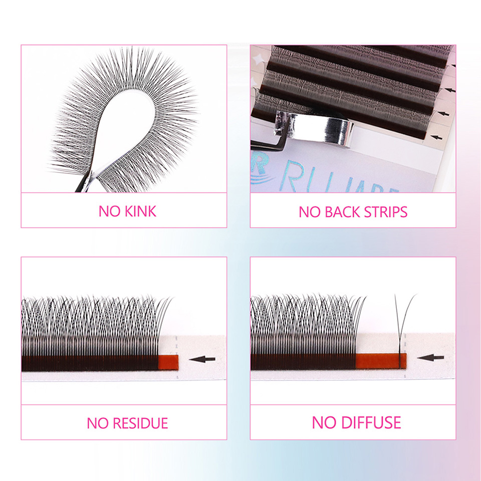 RUJADE 2D Y Shape Lashes Mesh  - огляд і ціна Eyelash Extension Y Shape