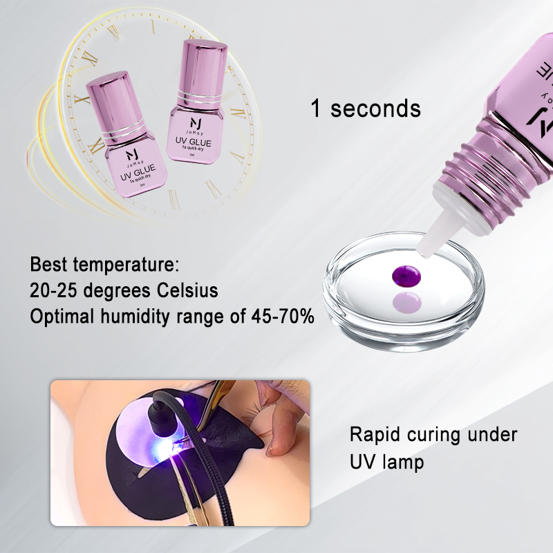 JOMAY 3 Bottles Fast Drying UV - огляд і ціна Eyelash Extension Uv