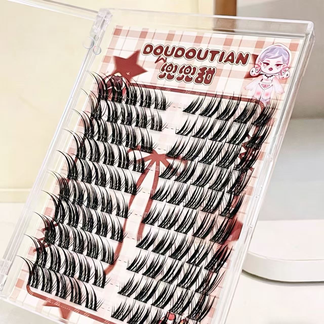 Doudoutian Fox-Style Winged Ey - огляд і ціна Eyelash Extension Douyin